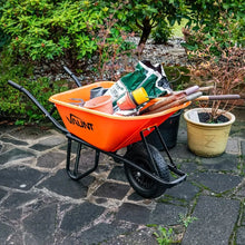 Load image into gallery viewer, Vaunt Heavy Duty 100Ltr Plastic Tray Reinforced Wheelbarrow