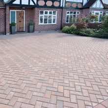 Load image into gallery viewer, Brett Omega Block Paving, 200 x 100 - Burnt Oak