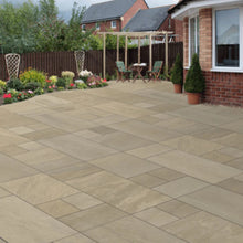 Load image into gallery viewer, New Bradstone Rock Porcelain Paving slabs Autumn Green