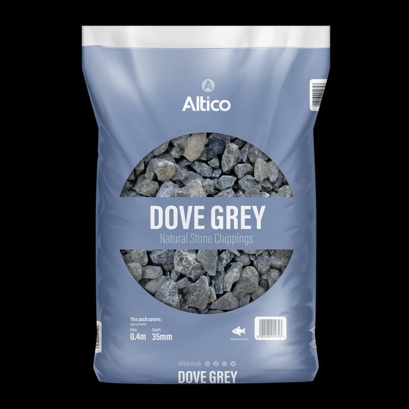 Dove Grey Limestone Chippings