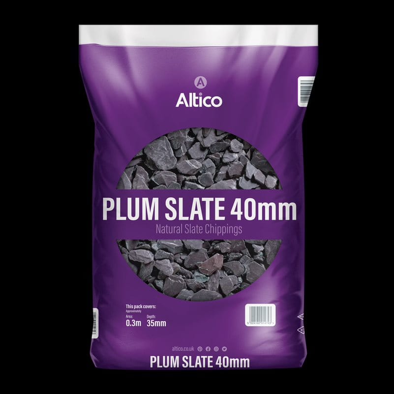 Plum Slate 40mm Chippings
