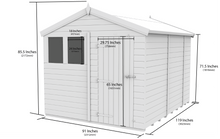 Load image into gallery viewer, Apex Shed 8ft x 10ft