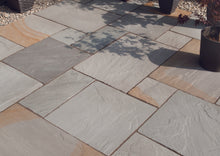 Load image into gallery viewer, Bradstone Blended Natural Sandstone Patio Pack in Rustic Grey paving slabs