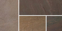 Load image into gallery viewer, Bradstone Blended Natural Sandstone Patio Pack in Burnt Umber paving slabs