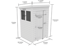 Load image into gallery viewer, Pent Shed 4ft x 4ft