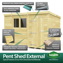 Load image into gallery viewer, Pent Shed 6ft x 8ft