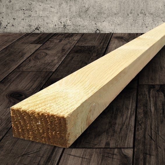 C16 timber Treated, sawn, kiln dried (8ft/2.4m)