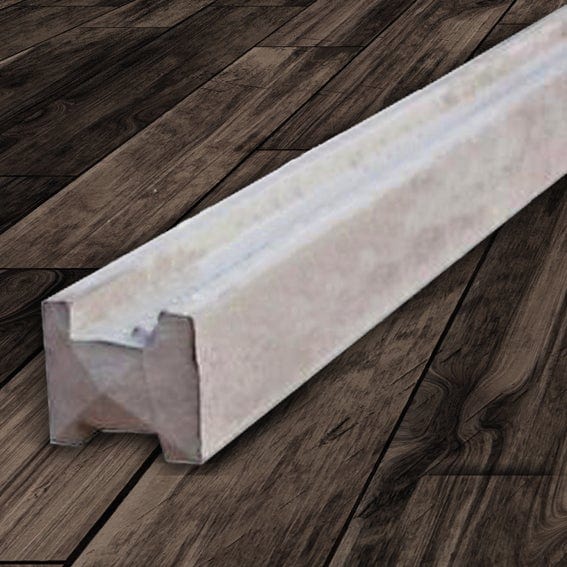 Concrete 2-way slotted fence post