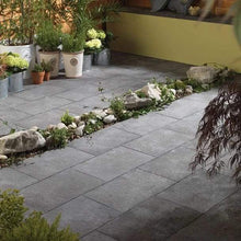Load image into gallery viewer, Bradstone Aged Riven ECO Concrete Paving in Dark Grey
