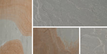 Load image into gallery viewer, Bradstone Blended Natural Sandstone Patio Pack in Rustic Grey paving slabs
