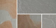 Load image into gallery viewer, Bradstone Blended Natural Sandstone Patio Pack in Rustic Grey paving slabs