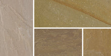 Load image into gallery viewer, Natural Sandstone Paving in Autumn Green / Raj Green paving slabs
