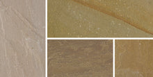 Load image into gallery viewer, Raj Green (Autumn) Sandstone Paving Slabs – Riven – 22mm