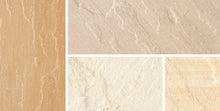 Load image into gallery viewer, Fossil Mint (Buff) Sandstone Paving Slabs – Riven – 22mm