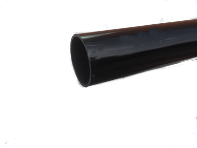 Round Downpipe 4 Metre Lengths Black