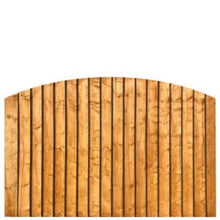 Load image into gallery viewer, Domed Featheredge Fence Panel
