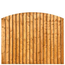 Load image into gallery viewer, Domed Featheredge Fence Panel
