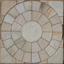 Load image into gallery viewer, Natural Sandstone Circle 2.4m With Squaring Off Kit Included - 22mm - Riven
