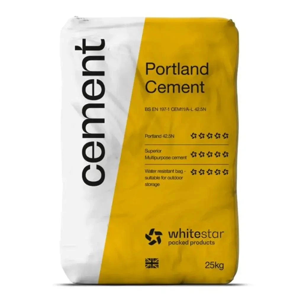 White Star Packed Cement 42.5N (CEMII A-LL – Plastic bags)