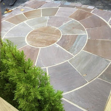 Load image into gallery viewer, Natural Sandstone Circle 2.4m With Squaring Off Kit Included - 22mm - Riven
