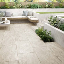 Load image into gallery viewer, Alfresco Outdoor Premium Porcelain: NEW! Eyam Beige 900mm x 600mm x 20mm
