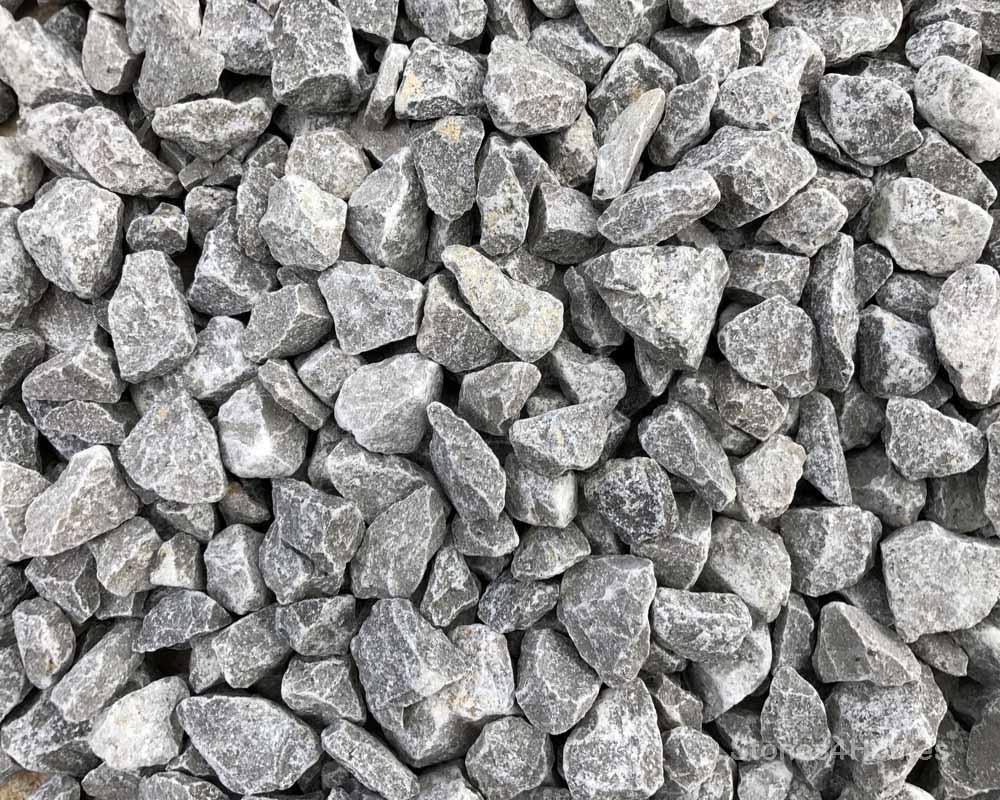 Dove Grey Limestone Chippings Bulk Bag