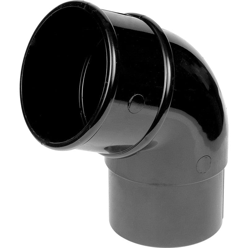 Round Downpipe Offset Bend Black