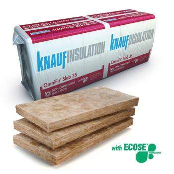 Knauf Insulation Omnifit Slab 100 x 600 x 1200mm (4.32m2) Pack of 6