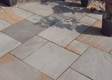 Load image into gallery viewer, Bradstone Blended Natural Sandstone Patio Pack in Rustic Grey paving slabs
