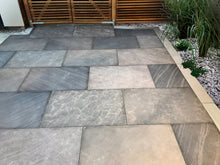 Load image into gallery viewer, Ethan Mason Sagar cloudy sawn &amp; homed natural sandstone patio pack
