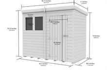 Load image into gallery viewer, Pent Shed 4ft x 8ft
