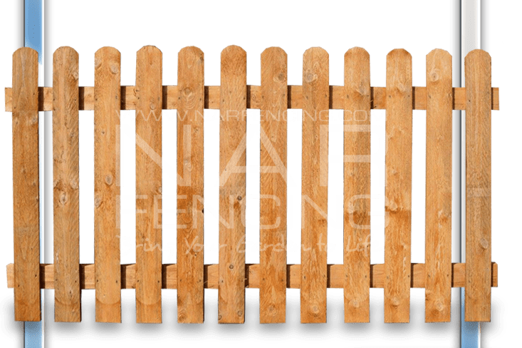 Roundtop picket fence panels