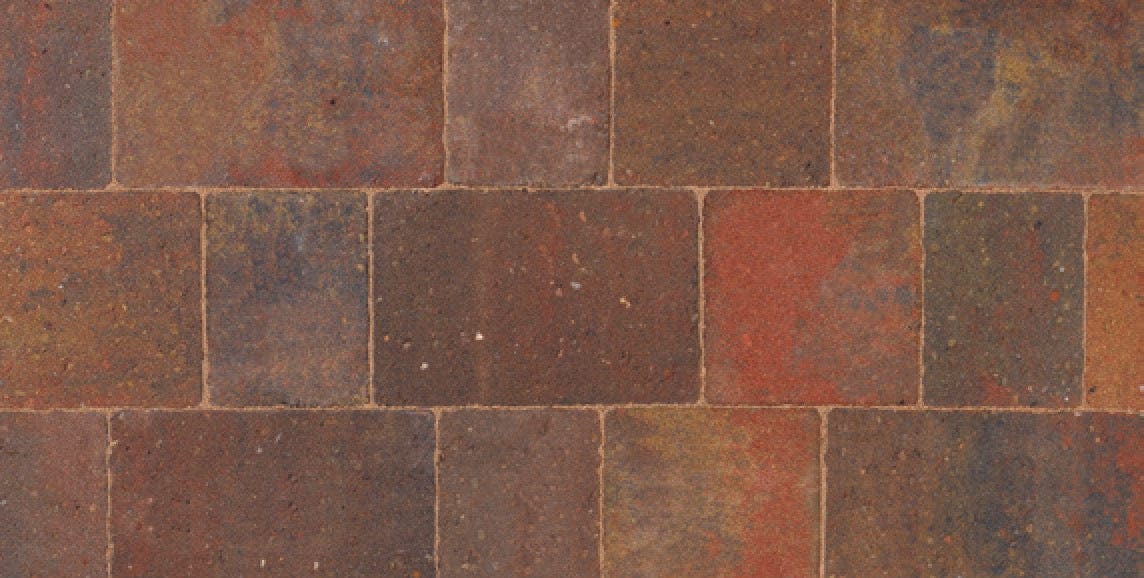 Bradstone Woburn Original Block Paving in Autumn | Gills Building Supplies