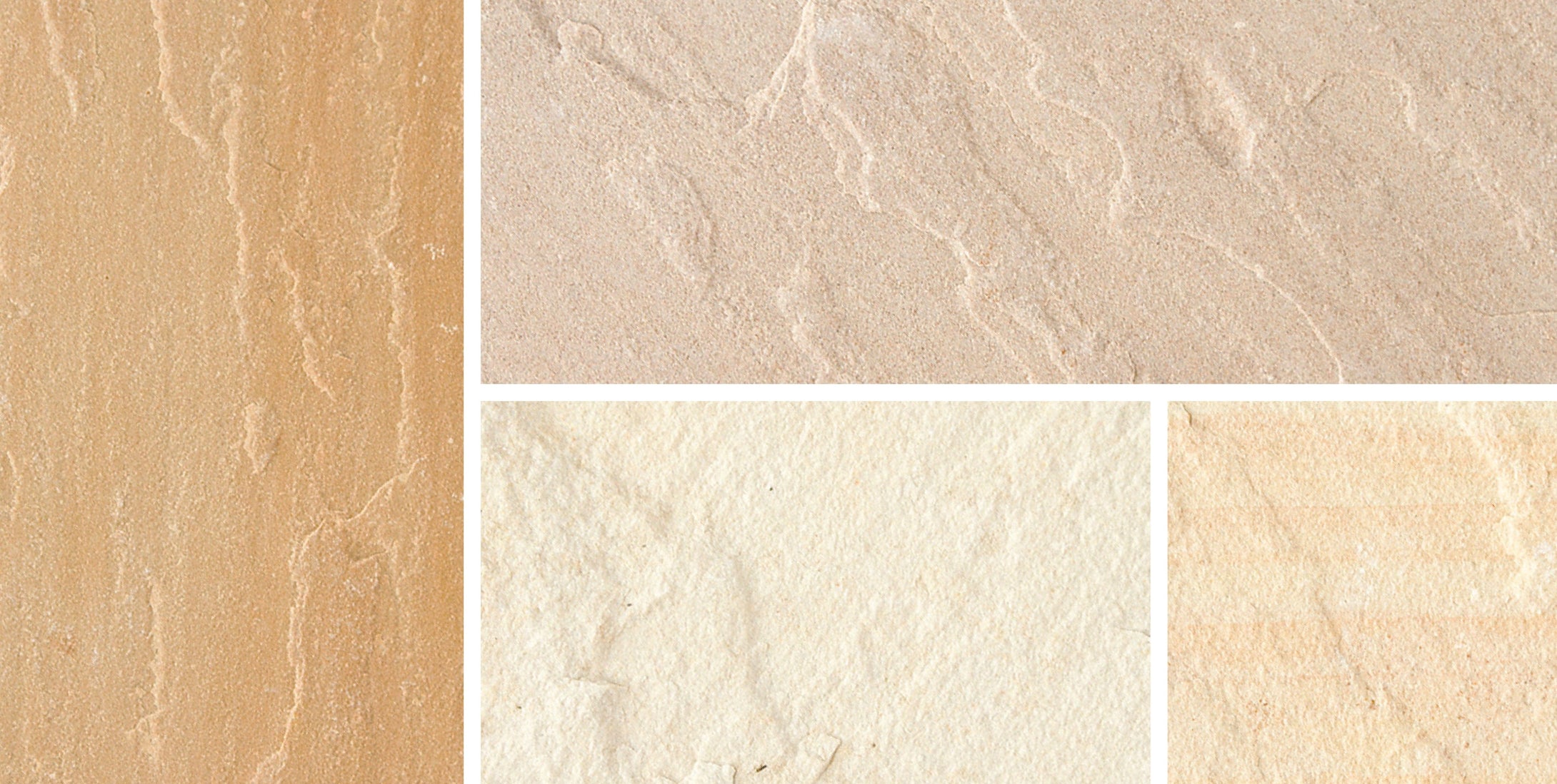 Bradstone Natural Sandstone Setts in four colours