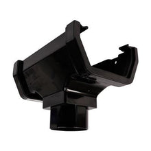Load image into gallery viewer, SQUARE LINE GUTTERING RUNNING OUTLET BLACK
